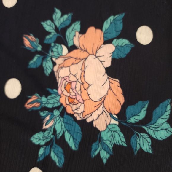 Blue Peach Floral Cami Set 2xl Secert Treasure Two Piece Tet 20W-22W tank shorts - Picture 8 of 12